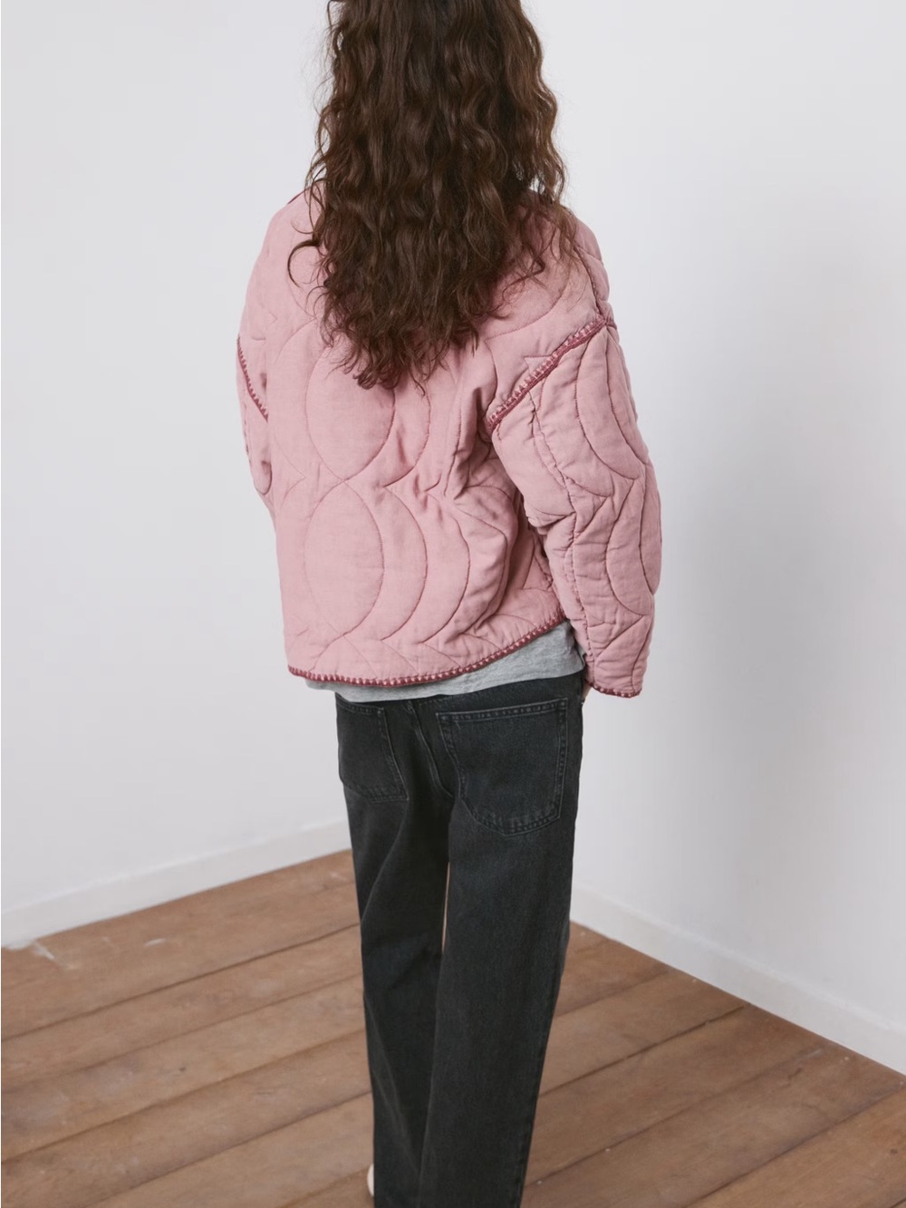 NWT MANGO QUILTED JACKET WITH CONTRASTING TRIM - Picture 3 of 10